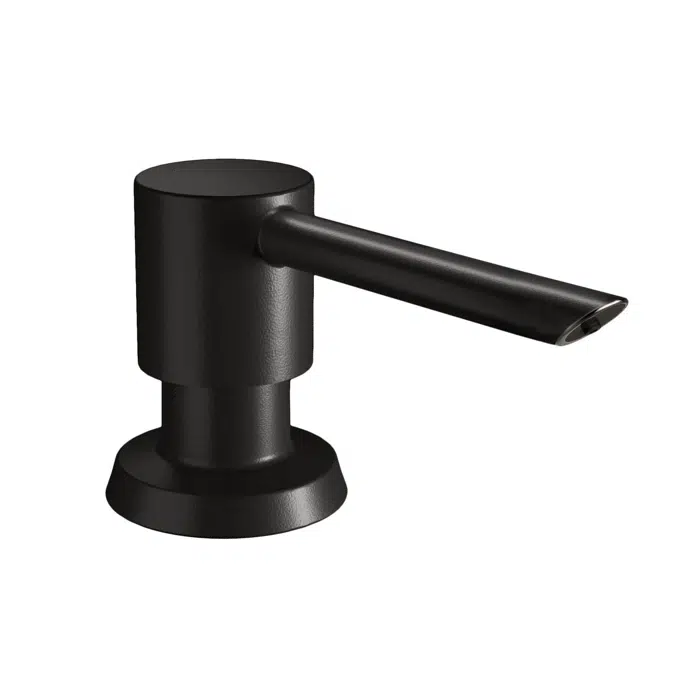 Elkay 1-15/16" x 2-5/8" x 2-5/8" Soap / Lotion Dispenser, Matte Black