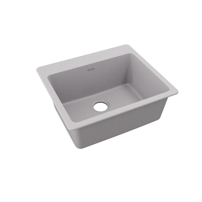 Image for Elkay Quartz Classic 25" x 22" x 9-1/2", Single Bowl Drop-in Sink, Greystone
