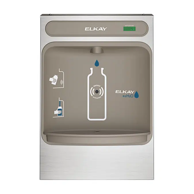 EZWSSM Elkay ezH2O®  Bottle Filling Station Surface Mount Non-Filtered Non-Refrigerated Stainless