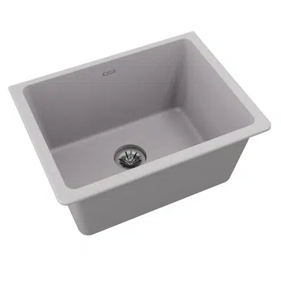 Image for ELGU251912PDGS0 Elkay Quartz Classic® 25" x 18-1/2" x 11-13/16" Undermount Laundry Sink with Perfect Drain® Greystone
