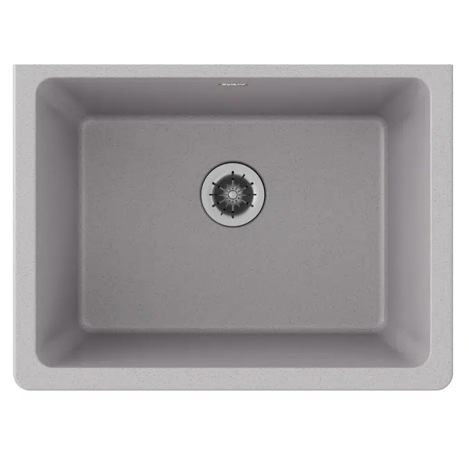 ELGU251912PDGS0 Elkay Quartz Classic® 25" x 18-1/2" x 11-13/16" Undermount Laundry Sink with Perfect Drain® Greystone