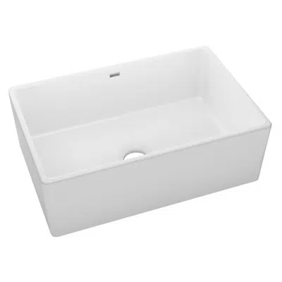 kuva kohteelle Elkay Fireclay 30" x 19-15/16" x 9-1/8", Single Bowl Farmhouse Sink, White