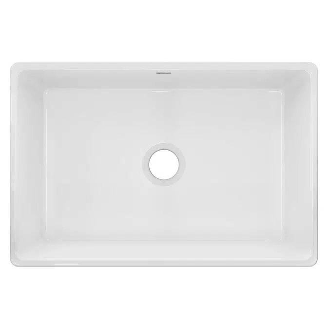SWUF28179WH Elkay Fireclay 30" x 19-15/16" x 9-1/8" Single Bowl Farmhouse Sink White