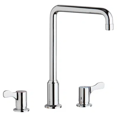 imazhi i LKD2432C Elkay 8" Centerset Concealed Deck Mount Faucet with Arc Tube Spout and 2-5/8" Lever Handles + 8" Spout Reach Chrome