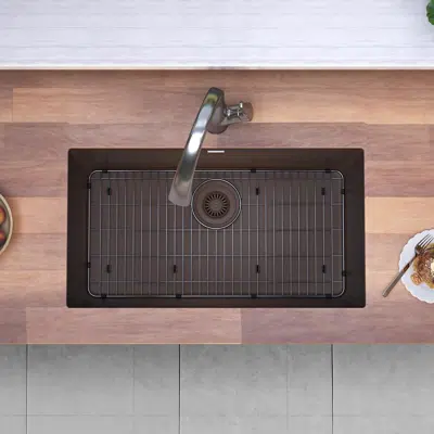 Image for ELGRU13322BKFLC_GSFLC_MCFLC_WHFLC Quartz Classic® 33" x 18-7/16" x 9-7/16" Single Bowl Undermount Sink Kit with Filtered Faucet