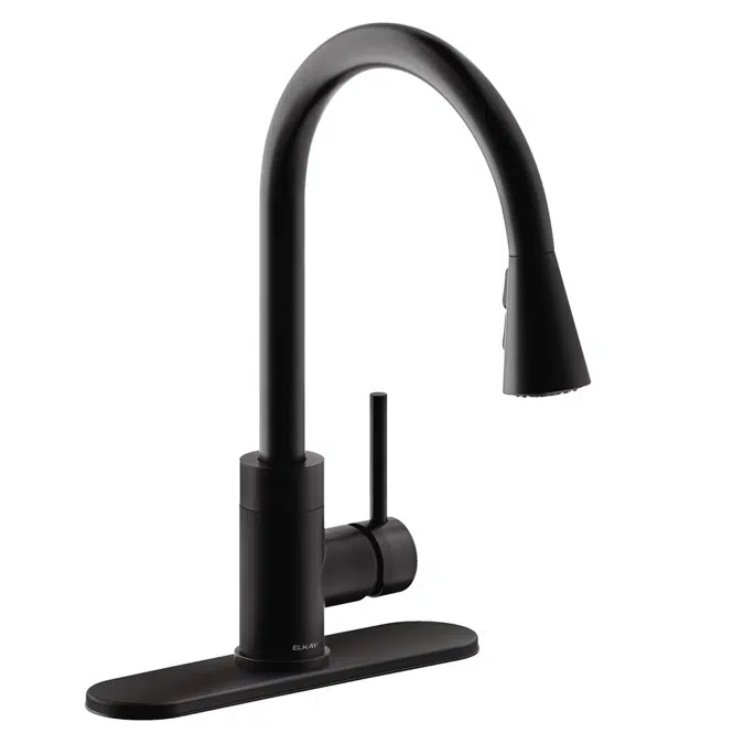 LKAV3031MB Elkay Avado® Single Hole Kitchen Faucet with Pull-down Spray and Forward Only Lever Handle Matte Black