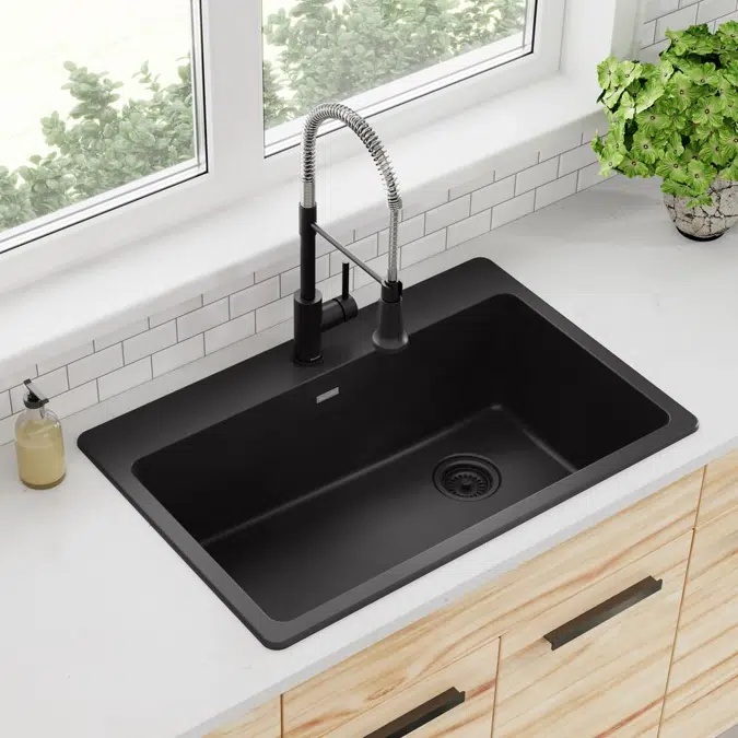 ELG13322 Quartz Classic® 33" x 22" x 9-1/2" Single Bowl Drop-in Sink