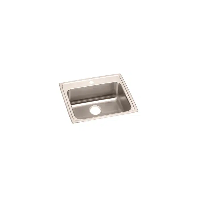 LRAD2219551 Elkay Lustertone Classic Stainless Steel 22" x 19-1/2" x 5-1/2", Single Bowl Drop-in ADA Sink