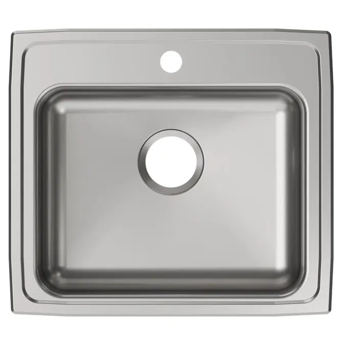 LRAD2219651_5_MR2 Elkay Lustertone® Classic Stainless Steel 22" x 19-1/2" x 6-1/2", Single Bowl Drop-in ADA Sink