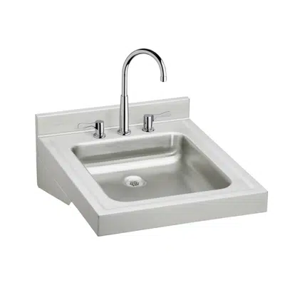 Immagine per WCL1923OSDC Elkay Sturdibilt® Stainless Steel 19" x 23" x 4" Wall Hung Single Bowl Lavatory Sink Kit