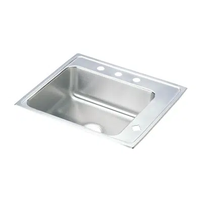 Immagine per DRKR2522R4 Elkay Lustertone Classic Stainless Steel 25" x 22" x 7-5/8", Single Bowl Drop-in Classroom Sink