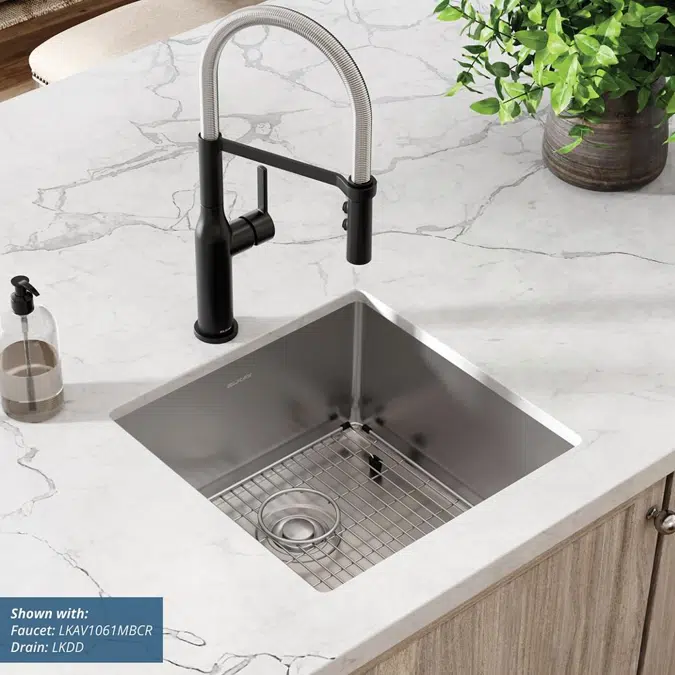 ECTRU17179T Elkay Crosstown® 18 Gauge Stainless Steel 18-1/2" x 18-1/2" x 9" Single Bowl Undermount Sink