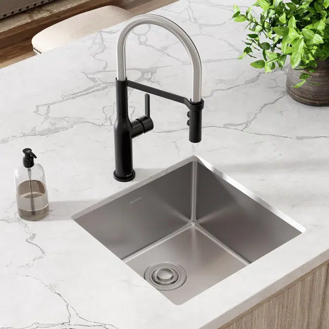 ECTRU17179T Elkay Crosstown® 18 Gauge Stainless Steel 18-1/2" x 18-1/2" x 9" Single Bowl Undermount Sink