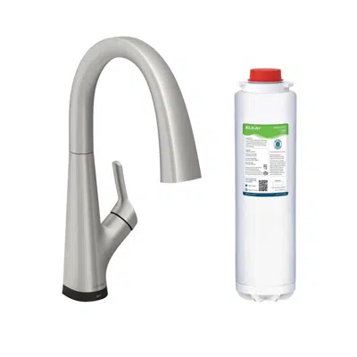 Image pour LKAV7051FCR_LS_MB Avado® Single Hole 2-in-1 Kitchen Faucet with Filtered Drinking Water