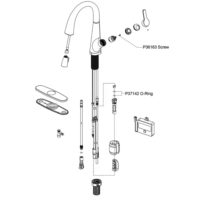 LKAV7051FCR_LS_MB Avado® Single Hole 2-in-1 Kitchen Faucet with Filtered Drinking Water