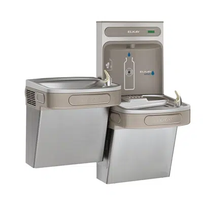 画像 EZSTL8WSSK Elkay ezH2O Bottle Filling Station & Versatile Bi-Level ADA Cooler, Non-Filtered Refrigerated Stainless