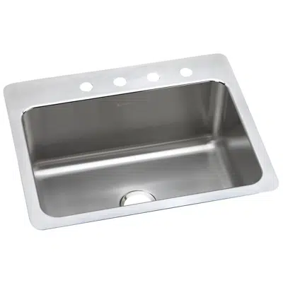 Image for DLSR2722101_5_MR2 Lustertone® Classic Stainless Steel 27" x 22" x 10" Single Bowl Dual Mount Sink