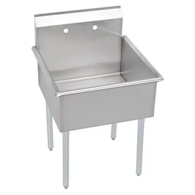 Immagine per B1C24X24X Elkay® Dependabilt™ Stainless Steel 27" x 27-1/2" x 42" 18 Gauge One Compartment Budget Sink with Stainless Steel Legs