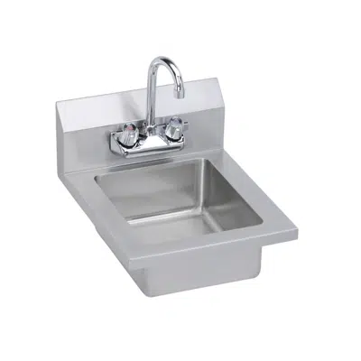 画像 EHS-14X Elkay Elkay® Stainless Steel 14" x 16-1/2" x 11" 18 Gauge Hand Sink with Faucet
