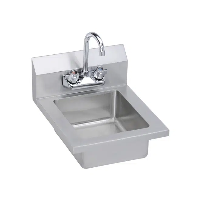 EHS-14X Elkay Elkay® Stainless Steel 14" x 16-1/2" x 11" 18 Gauge Hand Sink with Faucet