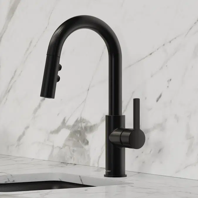 LKAV3032MB Elkay Avado® Single Hole Bar Faucet with Pull-down Spray and Lever Handle Matte Black