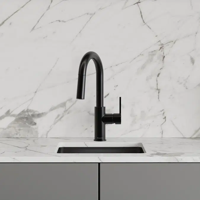LKAV3032MB Elkay Avado® Single Hole Bar Faucet with Pull-down Spray and Lever Handle Matte Black