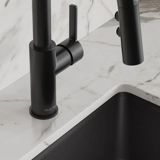 LKAV3032MB Elkay Avado® Single Hole Bar Faucet with Pull-down Spray and Lever Handle Matte Black