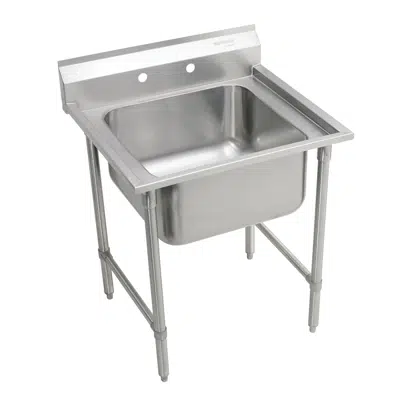 画像 RNSF81182 Elkay Rigidbilt® Stainless Steel 27" x 29-3/4" x 12-3/4" Floor Mount Single Compartment Scullery Sink