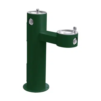 Image for LK4420EVG Elkay Outdoor Bi-Level Pedestal Fountain Non-Filtered Non-Refrigerated Evergreen