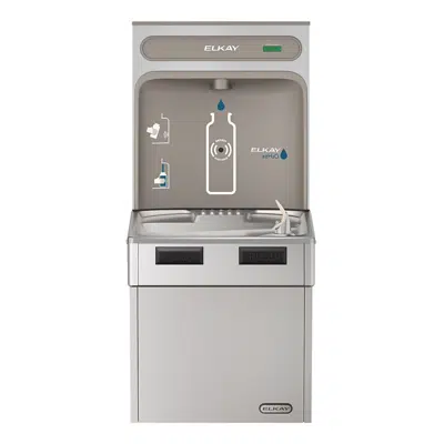 Image for EMABF8WSSK_LK ezH2O®  Bottle Filling Station with Mechanically Activated Single ADA Cooler Non-Filtered Refrigerated Light Gray