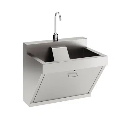 Image for EWSF130261TSG Stainless Steel 30"x23"x26" Single Station Surgical Scrub Sink Kit w/ Zurn TMV Faucet+Drain+SplashBlock™