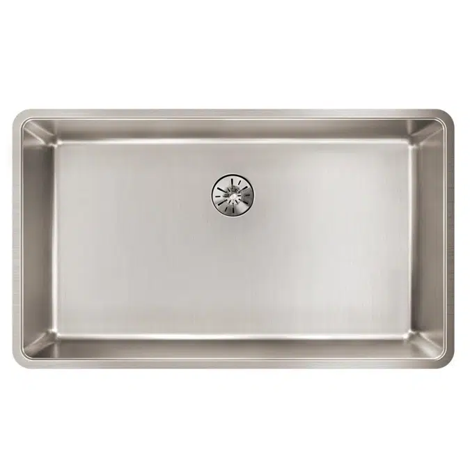 ELUHH3017TPD Lustertone Iconix® 16 Gauge Stainless Steel, 32-1/2" x 19-1/2" x 9" Single Bowl Undermount Sink with Perfect Drain®