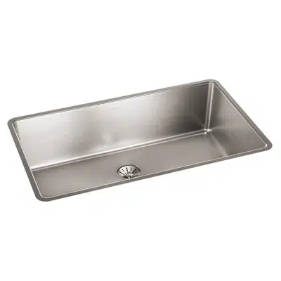 Image pour ELUHH3017TPD Lustertone Iconix® 16 Gauge Stainless Steel, 32-1/2" x 19-1/2" x 9" Single Bowl Undermount Sink with Perfect Drain®