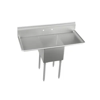 Image for 14-1C18X24-2-18X Dependabilt™ Stainless Steel 54" x 29-13/16" x 43-3/4" 16 Gauge One Compartment Sink w/ 18" Left and Right Drainboards and Stainless Steel Legs