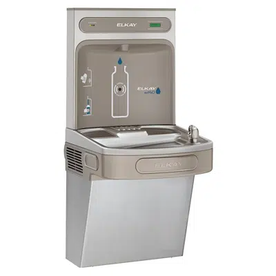 Image for LZSDWSVRSK Elkay ezH2O®  Bottle Filling Station with Single ADA Vandal-Resistant Cooler Filtered Non-Refrigerated Stainless