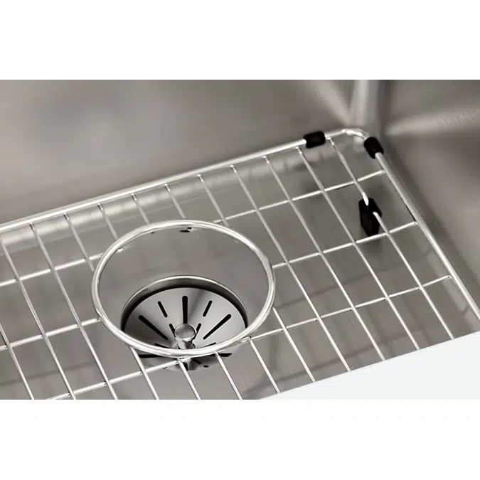 ELUHH1616TPDBG Lustertone Iconix® 16 Gauge Stainless Steel 18-1/2" x 18-1/2" x 9" Single Bowl Undermount Sink Kit with Perfect Drain®