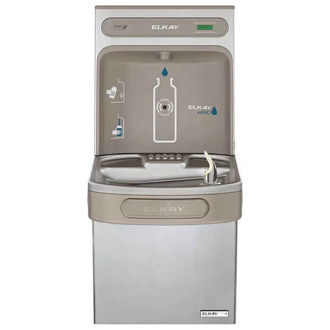EZSG8WSSK_LK ezH2O®  Bottle Filling Station & Single ADA Cooler High Efficiency Non-Filtered Refrigerated Stainless