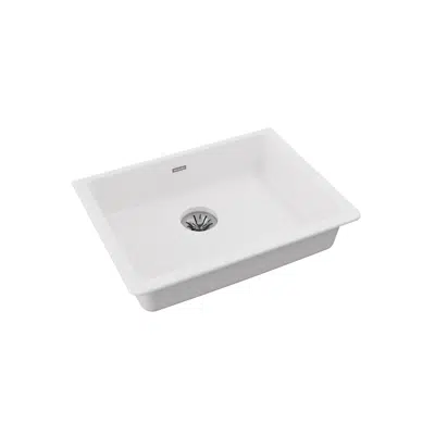Immagine per ELGUAD2519PDWH0 Elkay Quartz Classic 25" x 18-1/2" x 5-1/2", Single Bowl Undermount ADA Sink with Perfect Drain, White