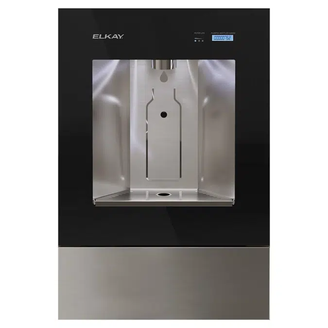 LBWDC00BKC Elkay Liv® Pro In-Wall Commercial Filtered Water Dispenser Non-refrigerated Midnight