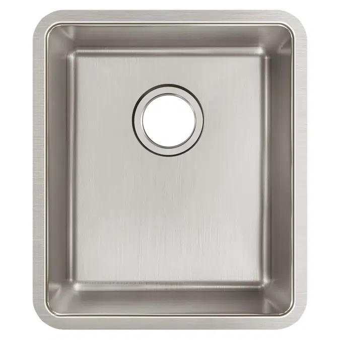 ELUH1316T Elkay Lustertone Iconix® 18 Gauge Stainless Steel 16" x 18-1/2" x 8" Single Bowl Undermount Sink