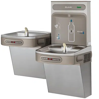 Image for EZOOTL8WSSK ezH2O®  Bottle Filling Station with Bi-Level ADA Cooler Dual Hands Free Activation Non-Filtered Refrigerated Stainless