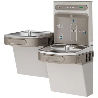 Image for LZSTLDDWSVRSK_LK ezH2O®  Bottle Filling Station & Versatile Bi-Level ADA Vandal-Resistant Cooler Filtered Non-Refrigerated Stainless