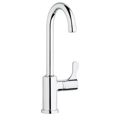 Image for LKD208513C Elkay® Single Hole 12-1/2" Deck Mount Faucet with Gooseneck Spout Lever Handle on Right Side Chrome