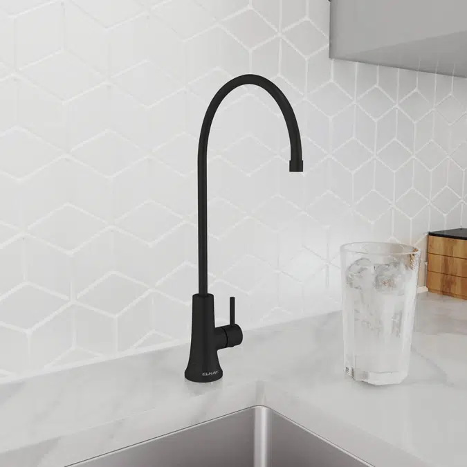 LKAV71FMB Elkay Avado Drinking Water Faucet Matte Black w/71300C WaterSentry® PFAS + Lead + Microplastics NSF/ANSI Certified Filter