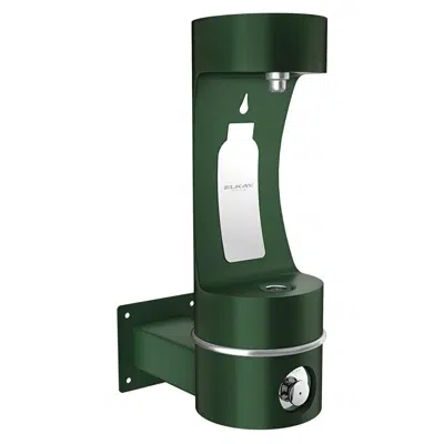 LK4405BFEVG Elkay Outdoor ezH2O®  Single Arm Bottle Filling Station Wall Mount Non-Filtered Non-Refrigerated Evergreen图像