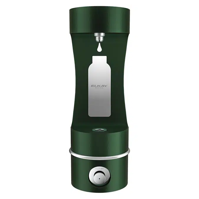LK4405BFEVG Elkay Outdoor ezH2O®  Single Arm Bottle Filling Station Wall Mount Non-Filtered Non-Refrigerated Evergreen