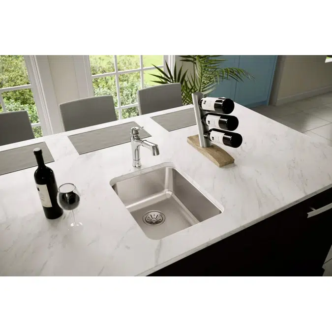 ELUH1418 Lustertone® Classic Stainless Steel 16-1/2" x 20-1/2" x 7-7/8" Single Bowl Undermount Sink