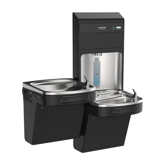 LZSTL8WSBPRO-FLP4 Elkay Elkay Pro Filtration® Bottle Filling Station & Bi-Level ADA Cooler Refrigerated Ultra-Capacity Lead + Sediment Prefilter