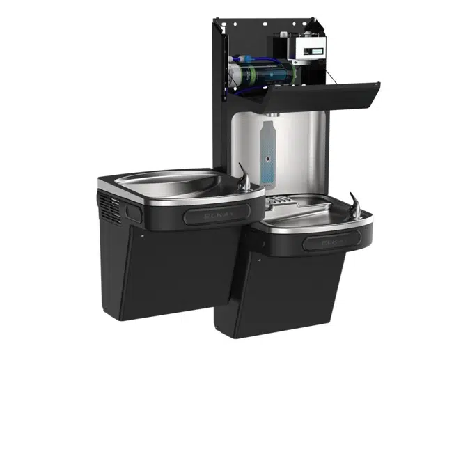 LZSTL8WSBPRO-FLP4 Elkay Elkay Pro Filtration® Bottle Filling Station & Bi-Level ADA Cooler Refrigerated Ultra-Capacity Lead + Sediment Prefilter