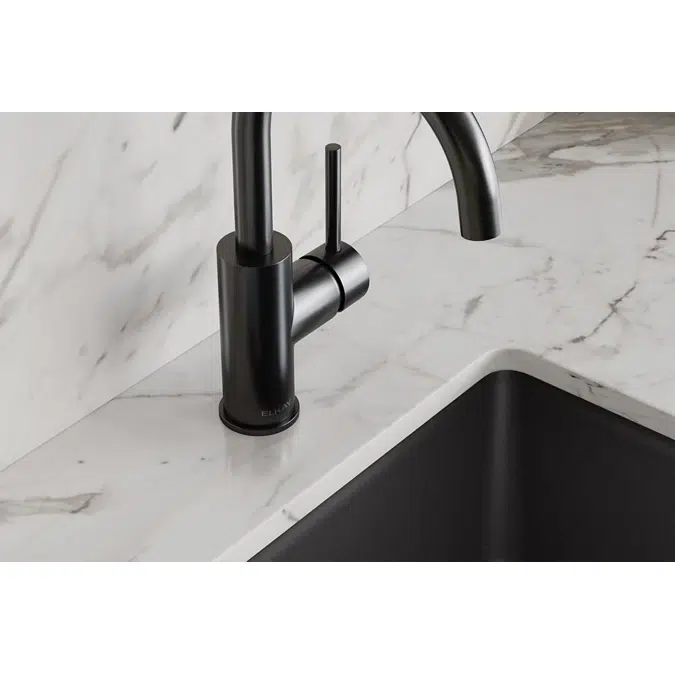 LKAV3021BK Elkay Avado® Single Hole Bar Faucet with Lever Handle Black Stainless